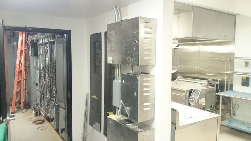 Commercial electrical installation